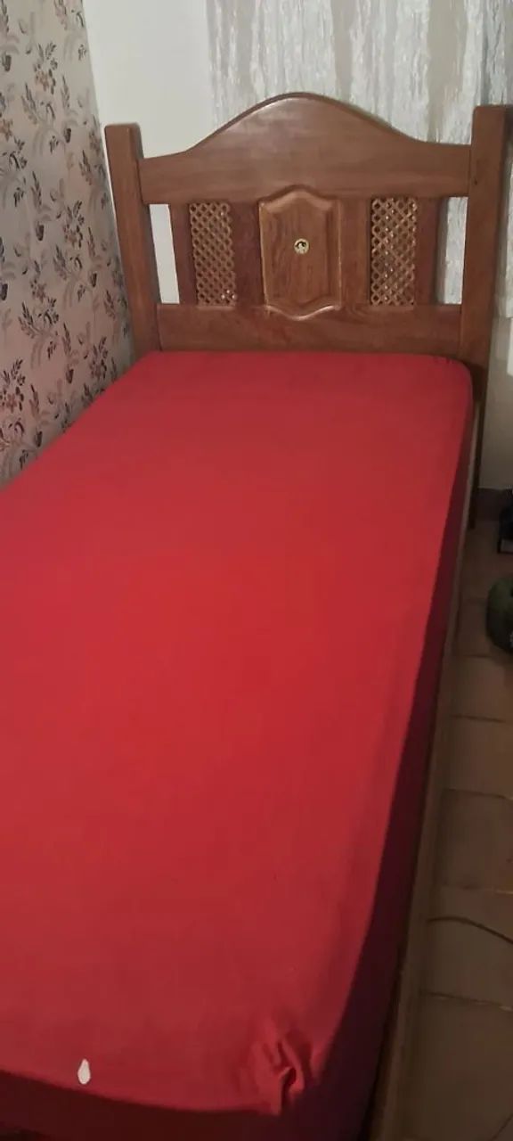 CAMA SOLTEIRO + COLCHÃO ORTOPÉDICO  - Foto 2