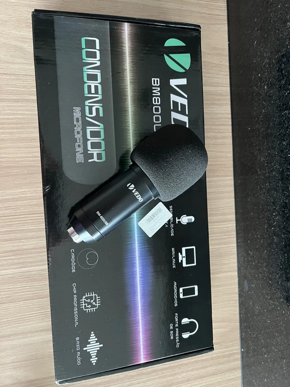 Microfone Condensador VEDO BM800USB