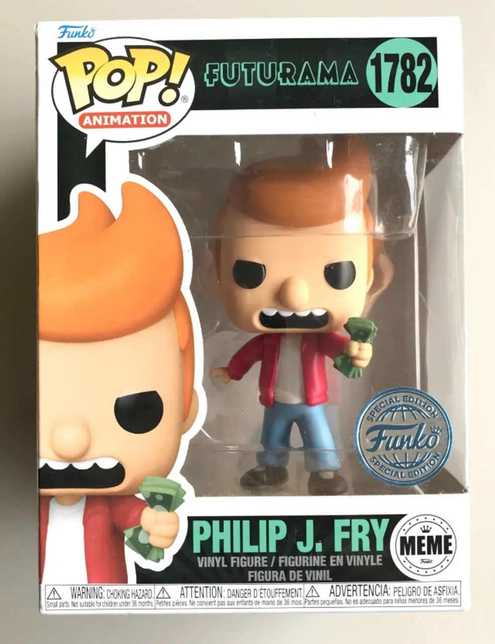 Funko Pop Futuramana Fry Meme 1782 Original 