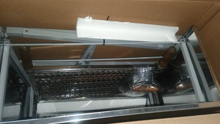 CHURRASQUEIRA DE CARRINHO PARA ESPETINHOS INOX MODELO C-800i