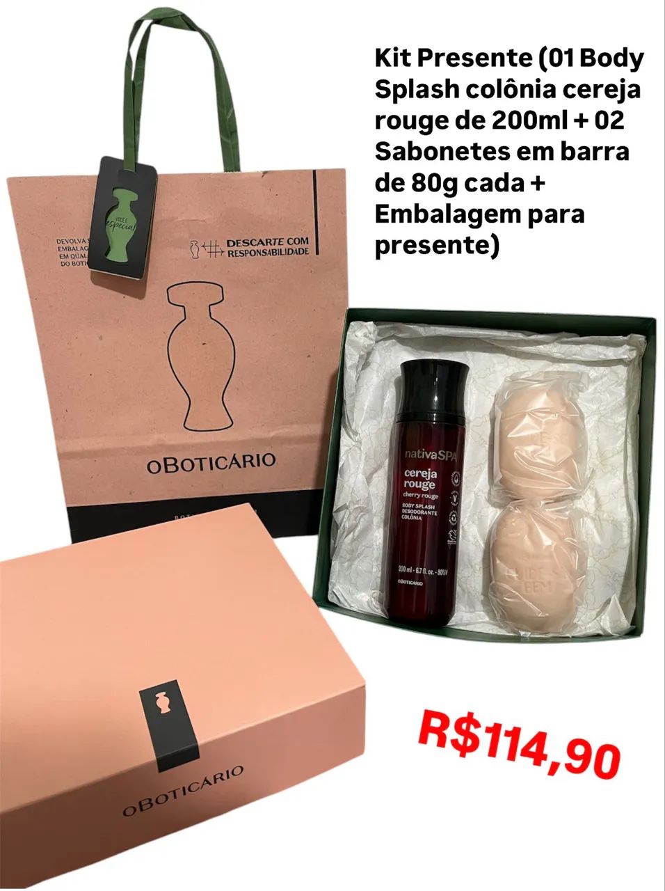 Kits para presentes O Boticário, a partir de R$49,90 (tenho outros também). - Foto 2