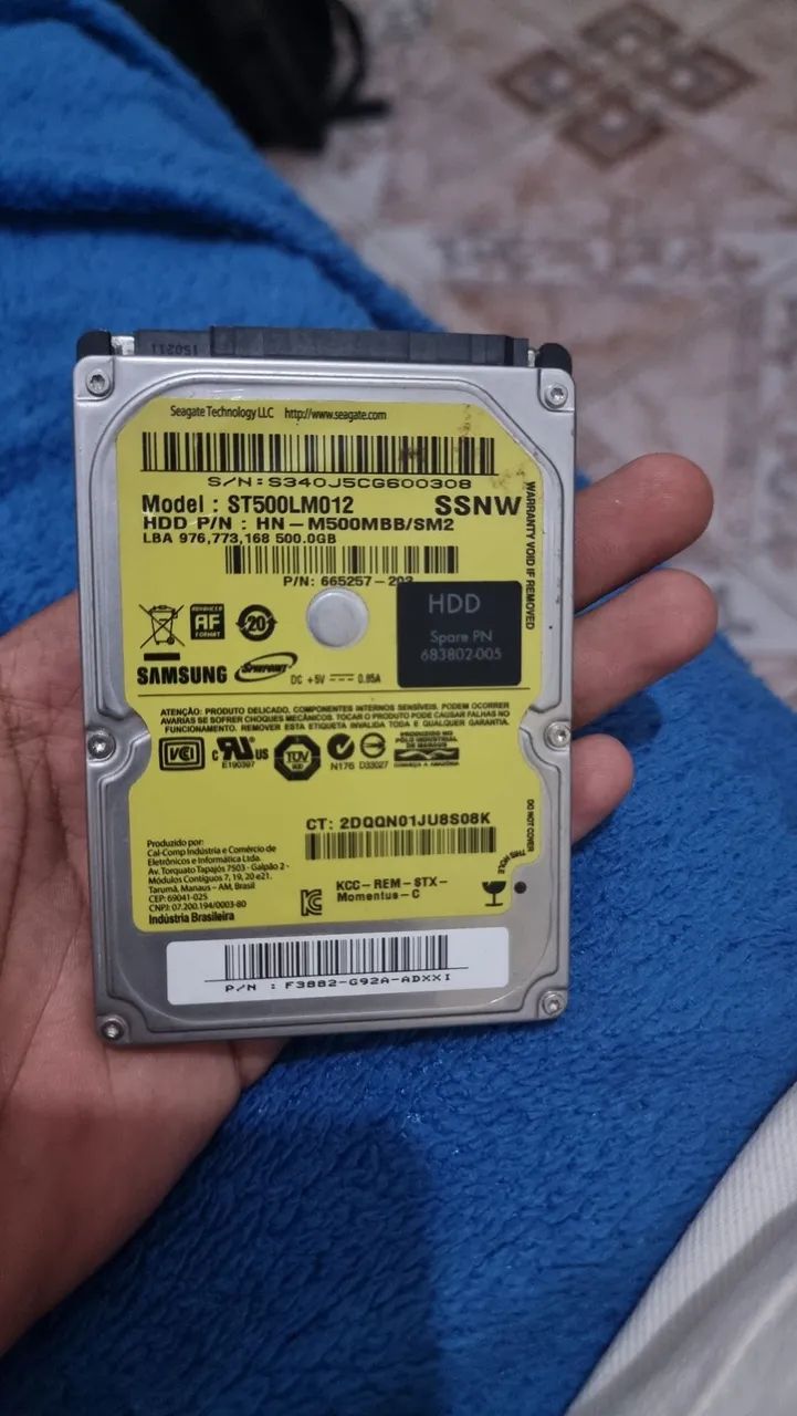 HD 500GB Samsung Seagate