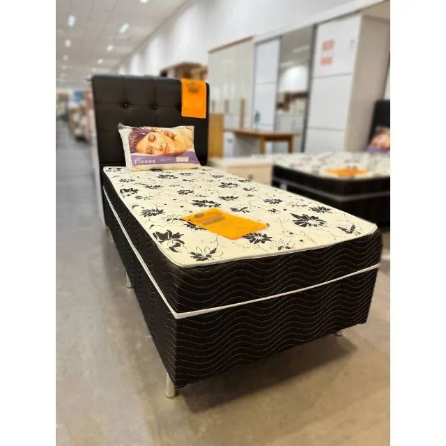 Ecobox Solteiro Acoplada 10cm de espuma D-20 Nova