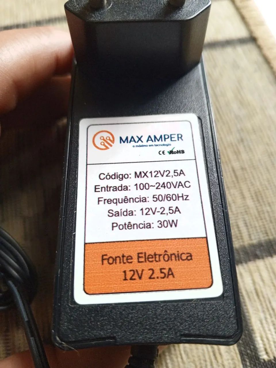 Fonte para Notebook 12V 2.5A - Max Amper - Foto 3