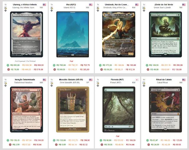 Coleção lote cartas Magic