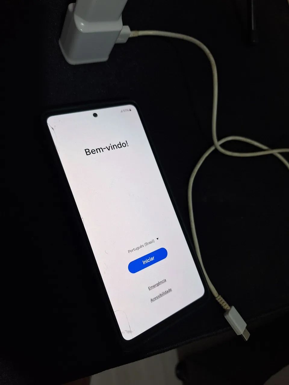 Samsung A52 com carregador, capinha, funcionando 100% - Foto 2