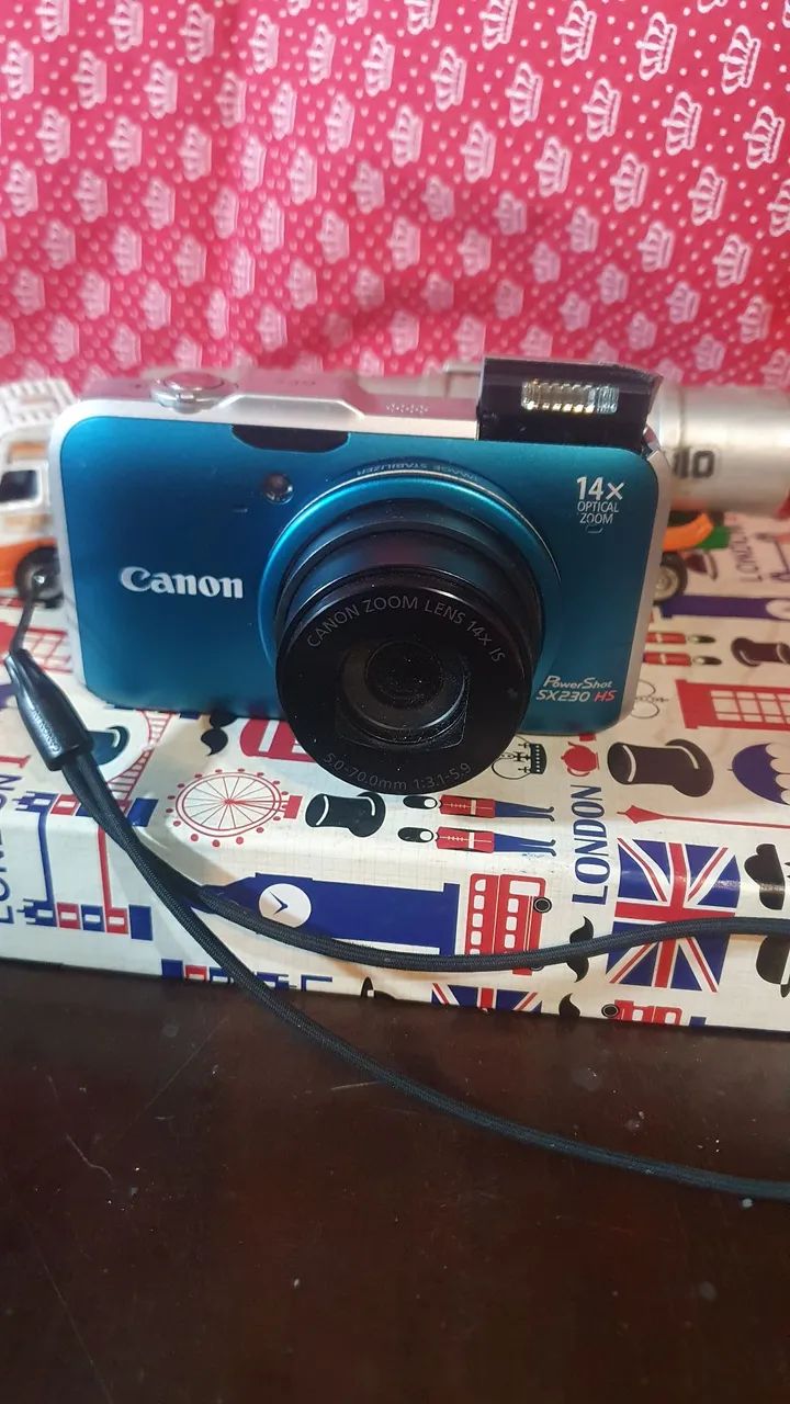 Câmera Canon 12.1 PowerShot SX230 HS 14x Zoom Óptico - Foto 4