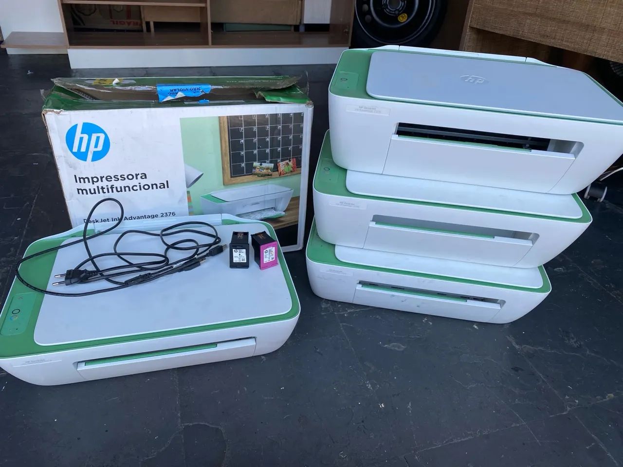 6 impressoras multifuncional Deskjet Ink Advantage 2376 verde USADO - Foto 2