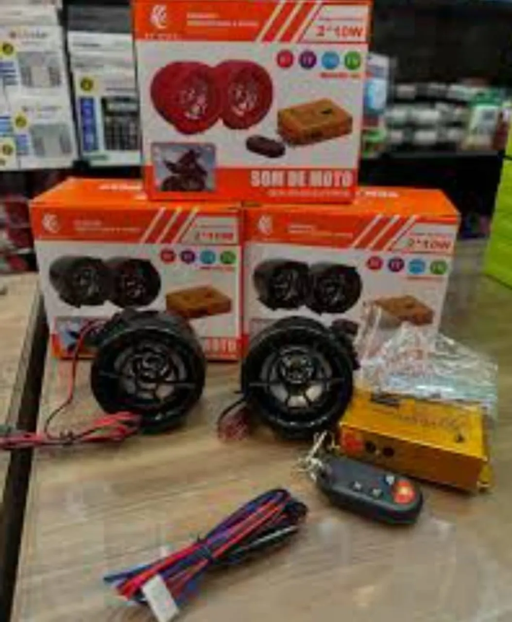 Alarme para Moto 2x10W - Som de Moto - Novo