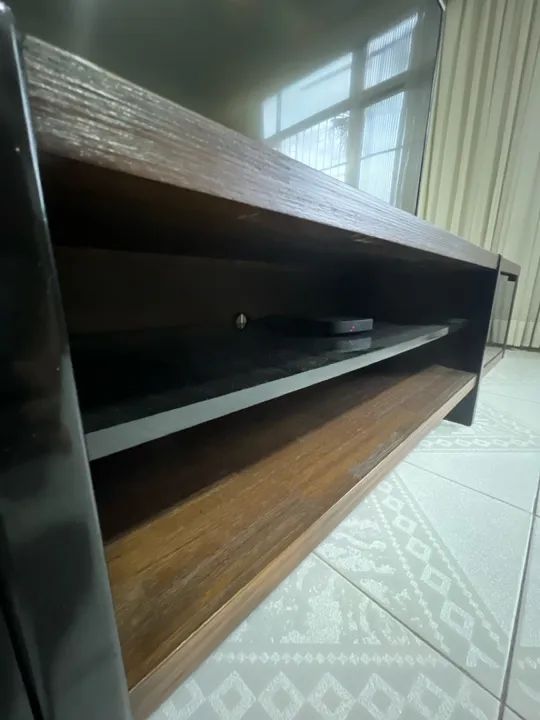 Rack de TV (madeira maciça) - Foto 3