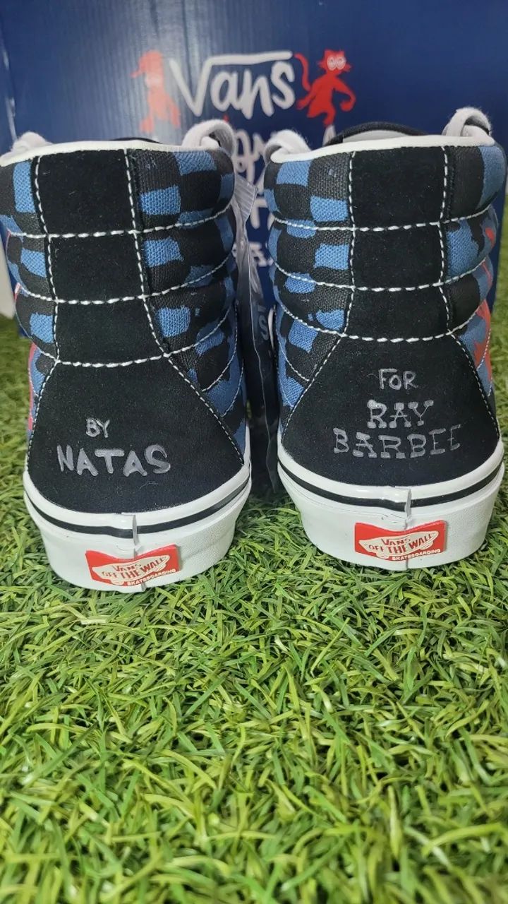 Tênis Vans Skate Sk8-Hi Krooked By Natas For Ray Barbee 41 BR Sem Uso Original - Foto 4