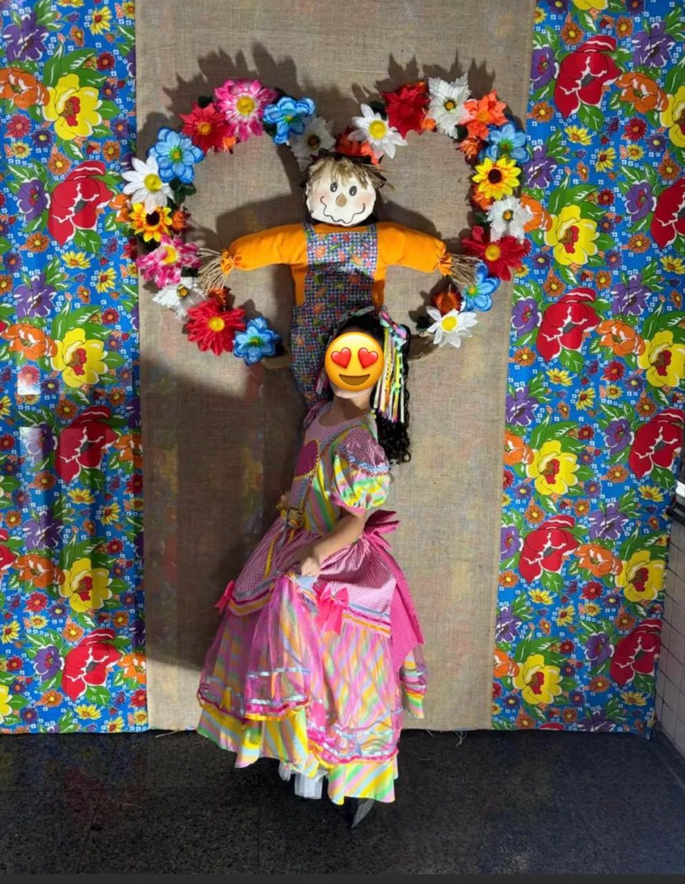 Vestido de Quadrilha Infantil da Moça Prendada veste até 10 anos - Foto 3