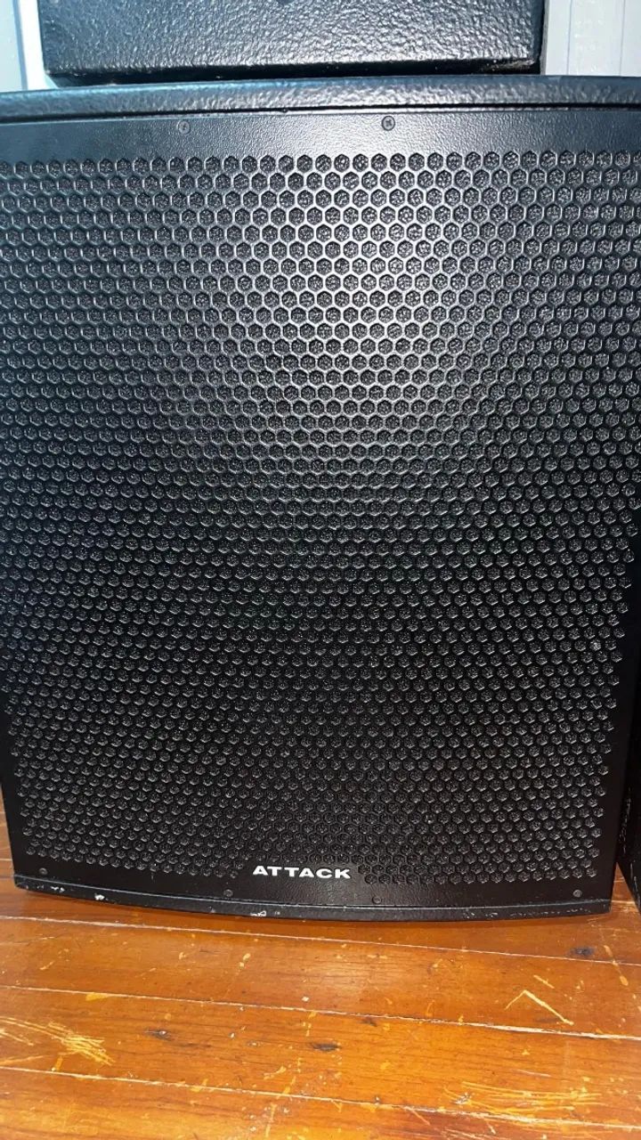 PA Attack 15" 500w e Subwoofer Attack 15'' 1000w ATIVOS - Foto 3