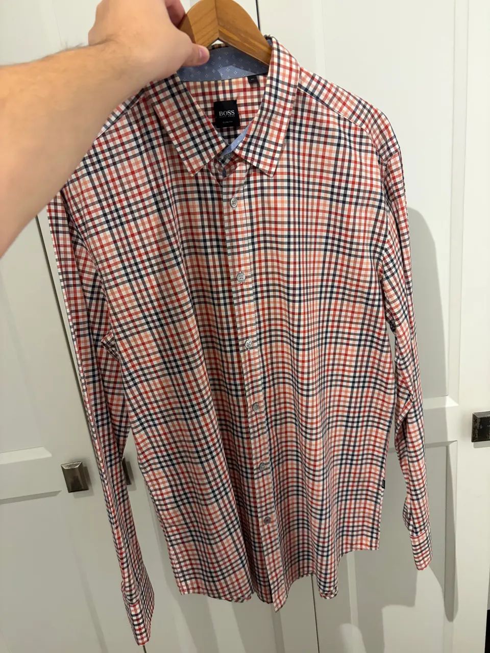 Camisa social Hugo Boss quadriculada - Foto 2