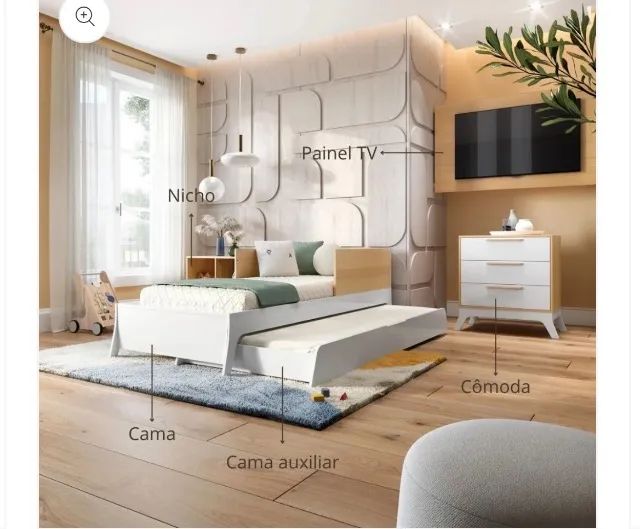 Berço 5 em 1 (cama e bicama) - Foto 3