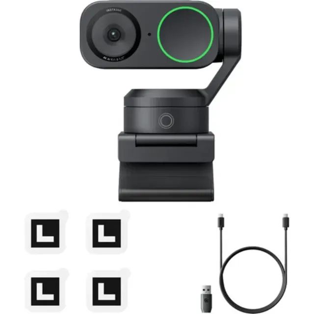 Webcam profissional 4K Insta360 Link 2 com rastreamento facial e redução de ruídos - Foto 2