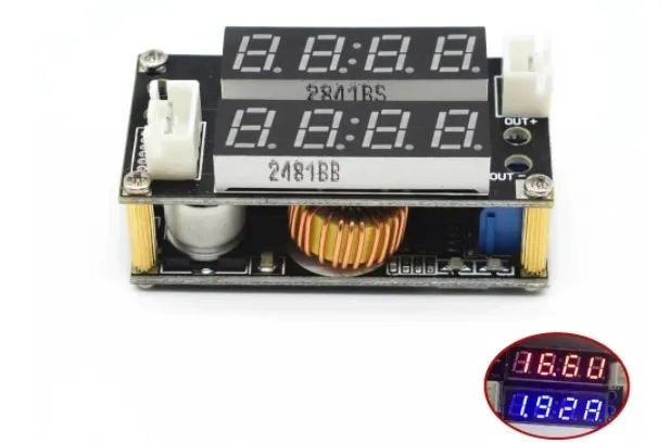 Fonte Regulada Conversor Step Down Buck Cc Cv Led Display 5a  Arduino Automação COD-AM425  - Foto 2