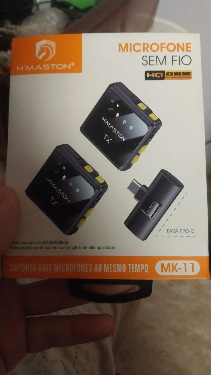 Microfone sem fio pra celular 