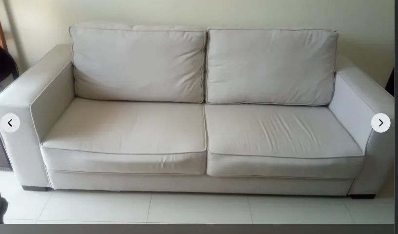 lindo sofa semi novo de linho