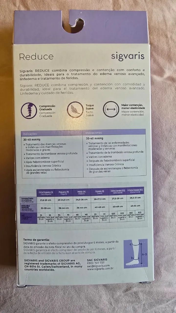 Meia Sigvaris Reduce - Foto 2