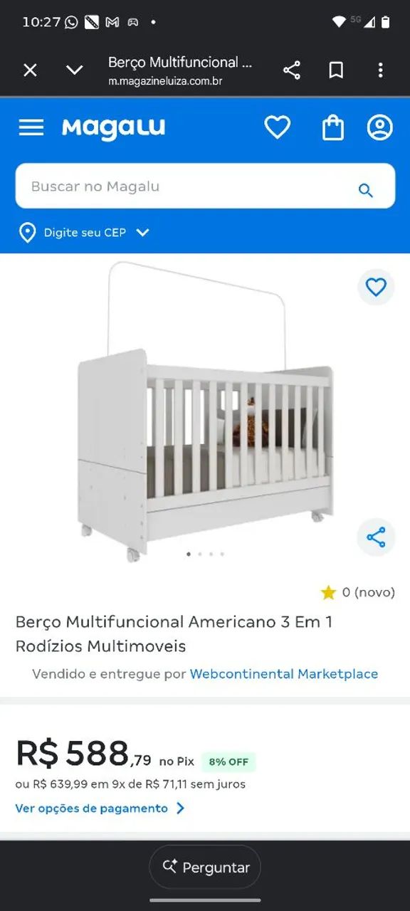 BERCO AMERICANO COM GAVETEIRO 