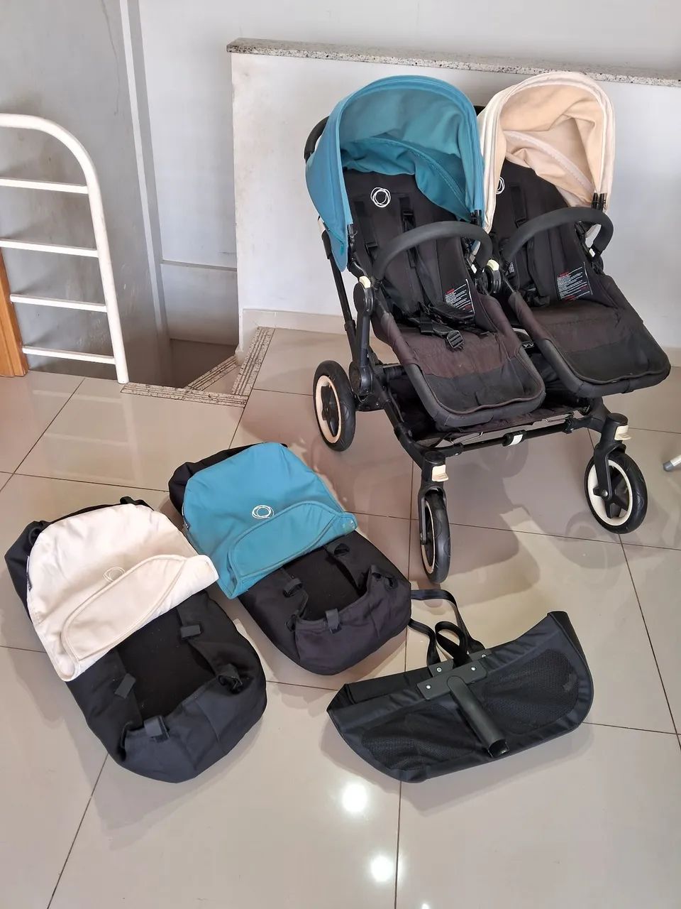 Carrinho de bebê Completo para Gêmeos - Bugaboo Donkey