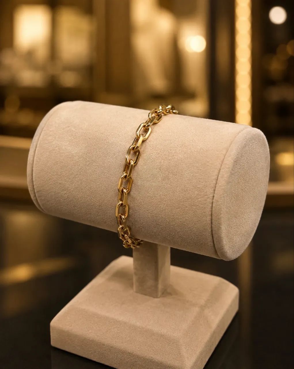 Pulseira Cadeado em Ouro 18k 750