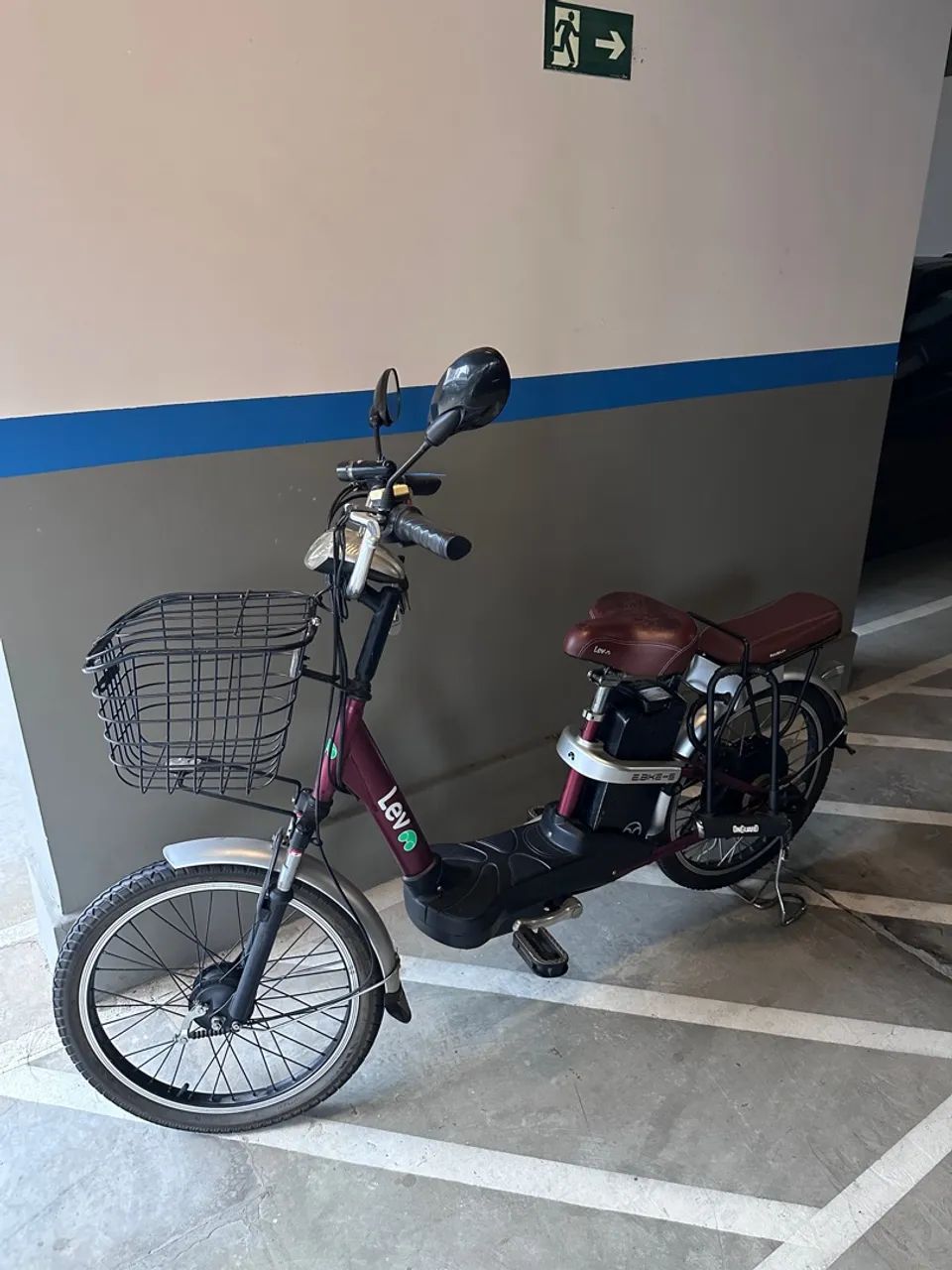 Bicicleta Elétrica E.Bike-S Lev 36V com 2 Bancos, Cesta e Acessórios - Foto 2