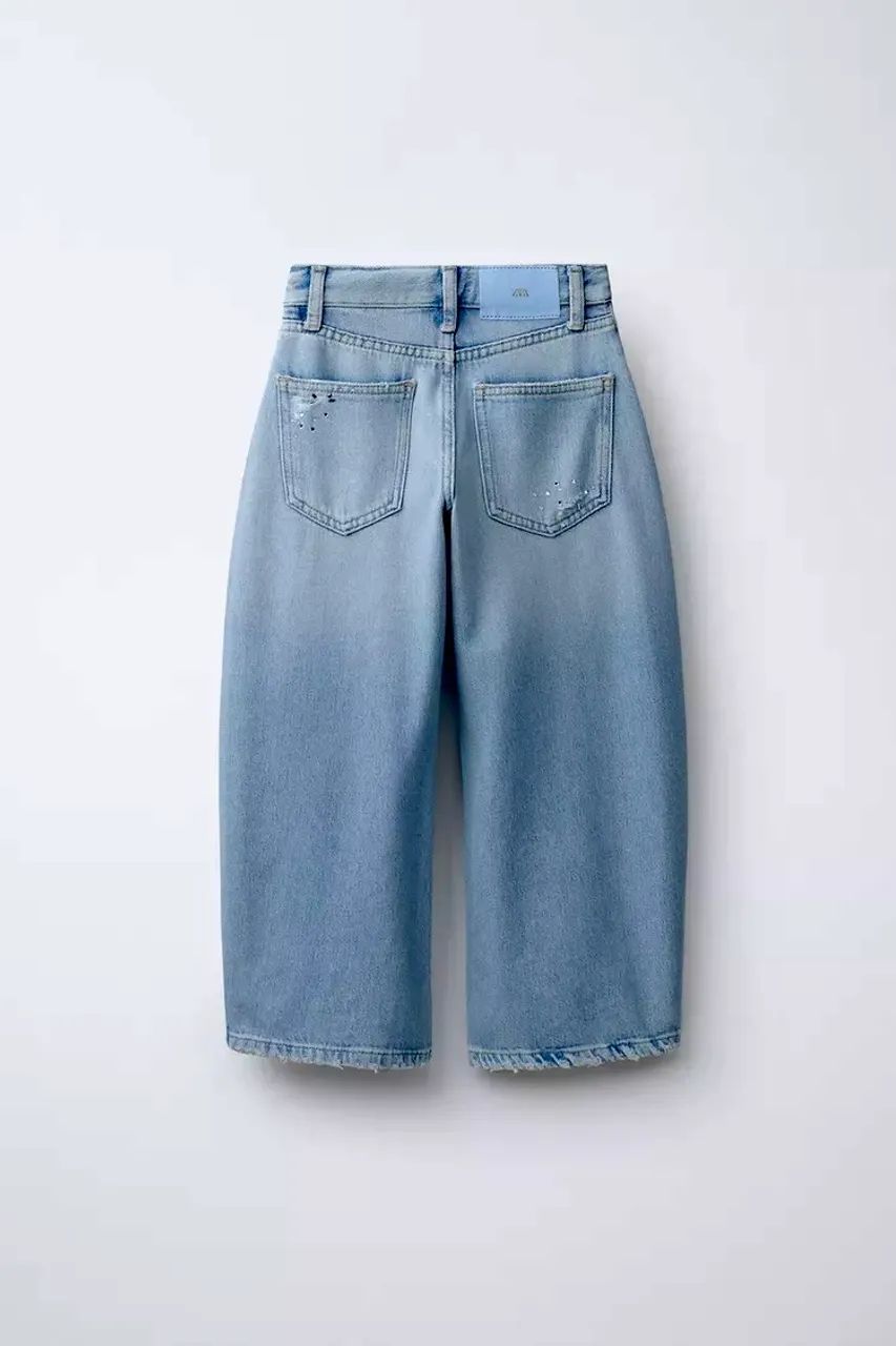 zara | calça jeans azul claro (nova)  - Foto 4
