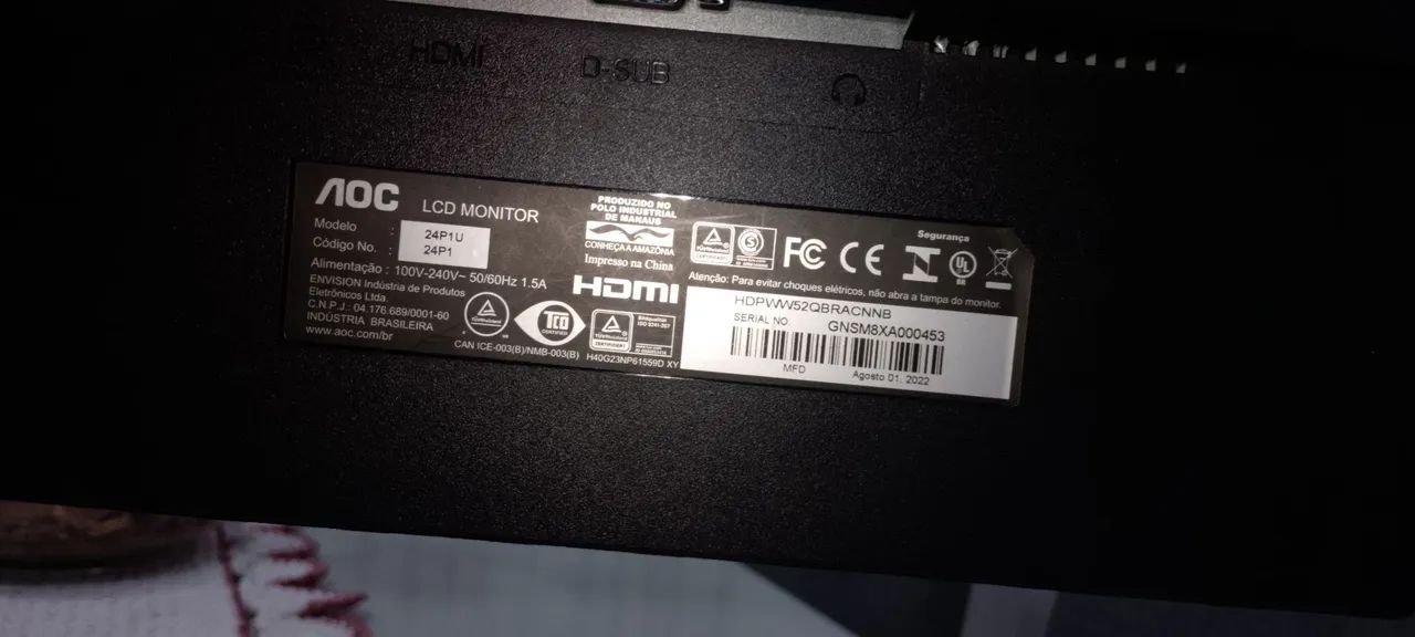 Monitor AOC 24" profissional  - Foto 5