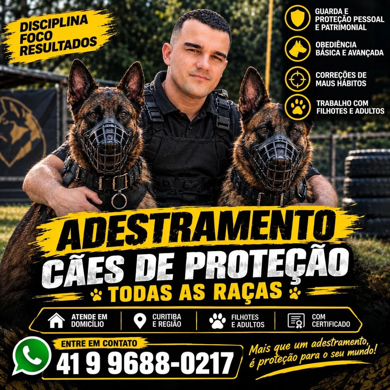 Adestramento guarda e proteção !