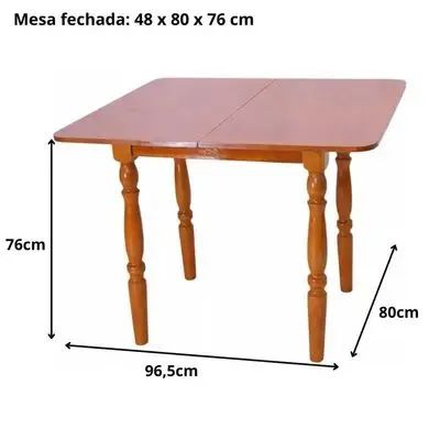 Mesa de Madeira maciça 1m - Foto 5