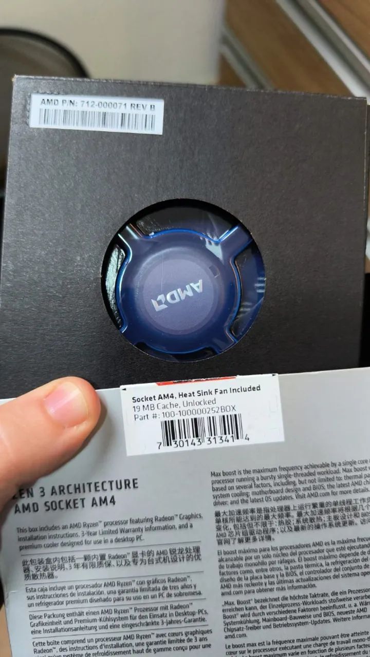 Cooler Fan AMD Wraith Stealth Socket AM4 - Nunca usado - Foto 2