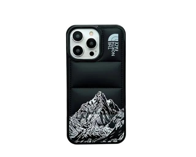 Capa Iphone 16 Pro Max North Face Preta e Branca