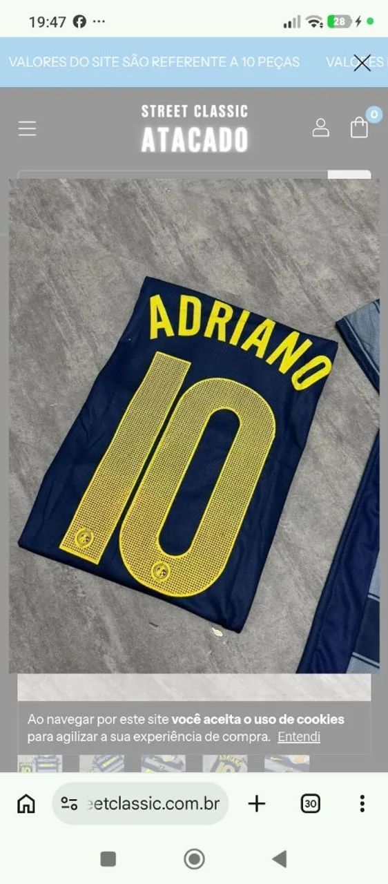 Camisa retro Inter de Milão Adriano  - Foto 2