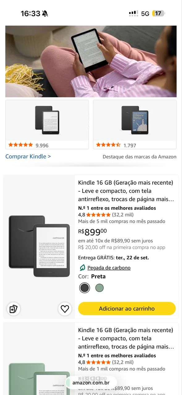 Kindle 11 geração 2024