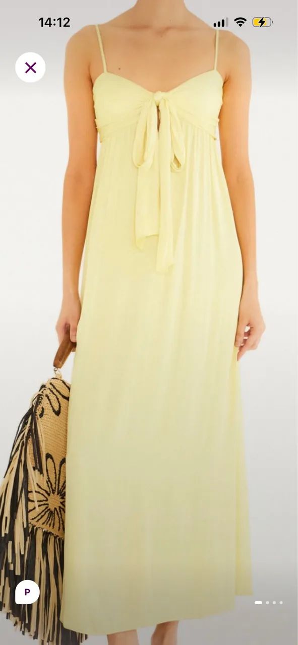 Vestido Farm Cetim