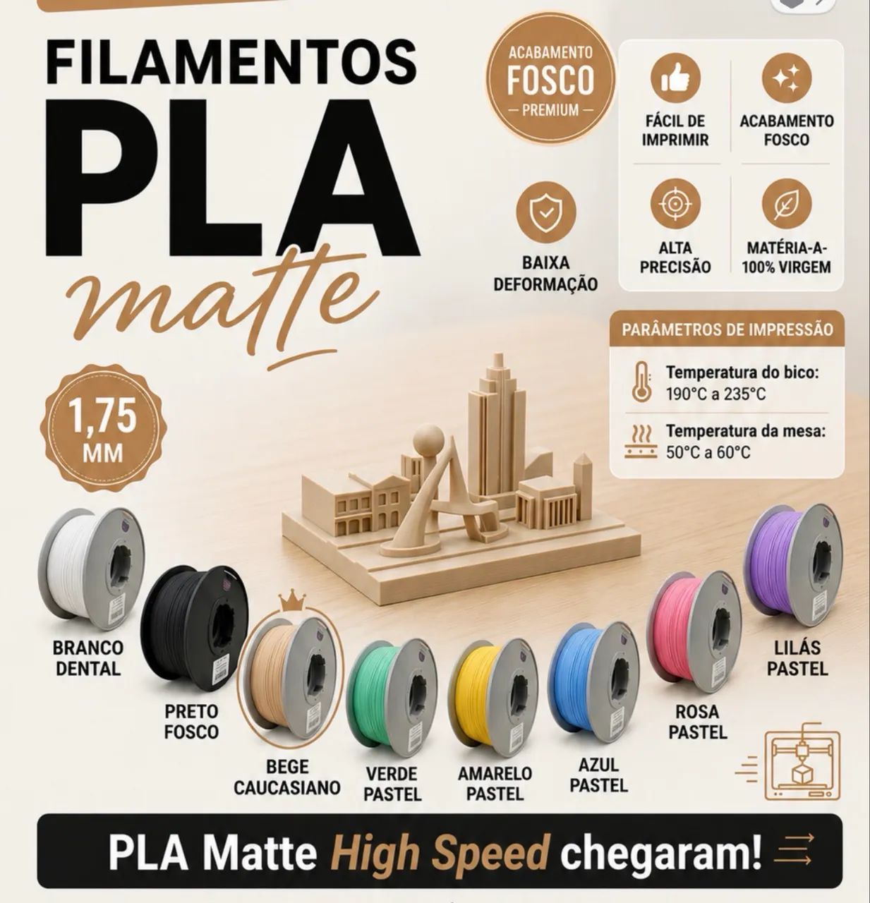 Filamentos PLA High Speed diversas cores  - Foto 3