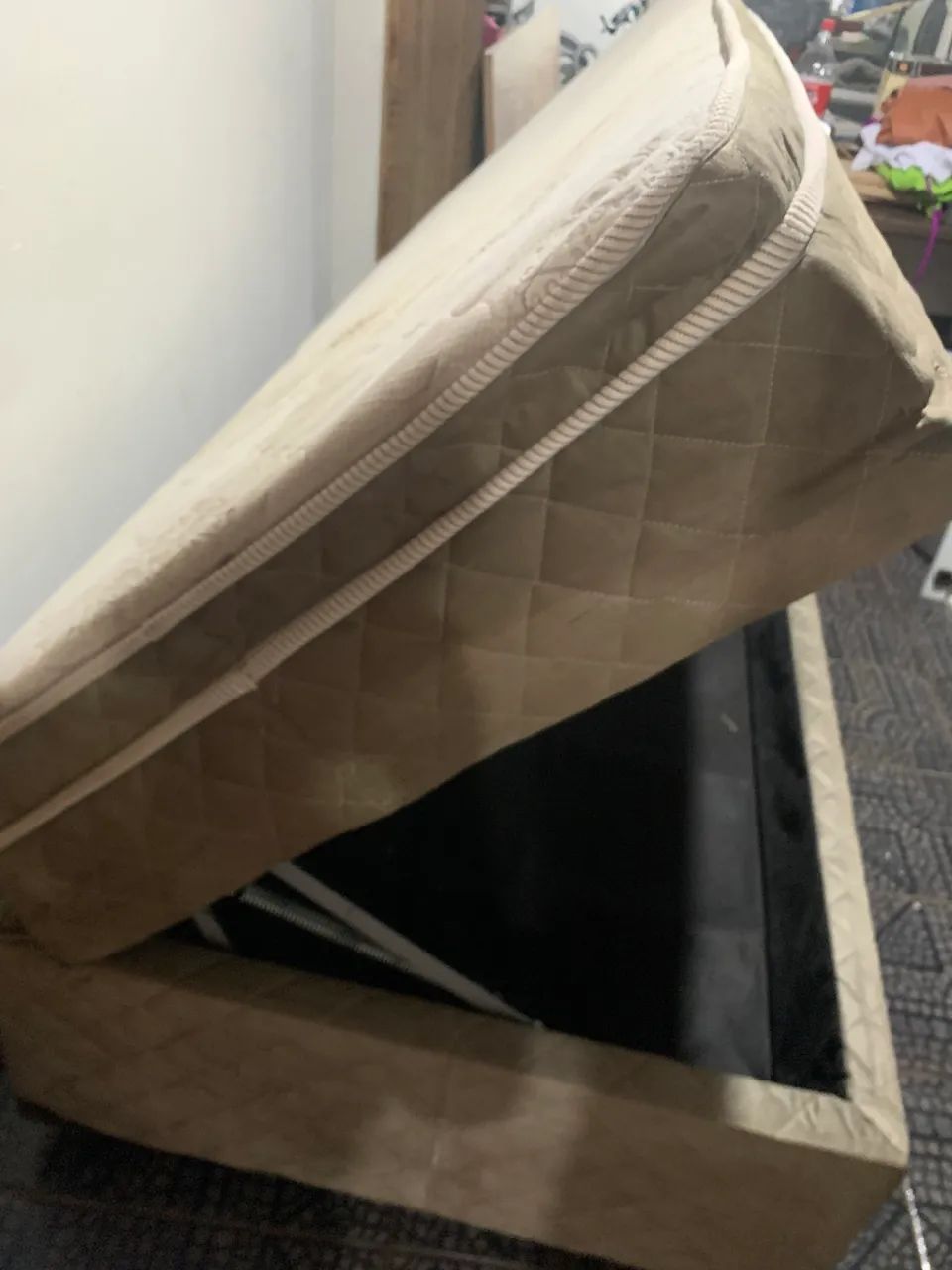 Cama box solteiro com baú e molas ensacadas - Foto 3