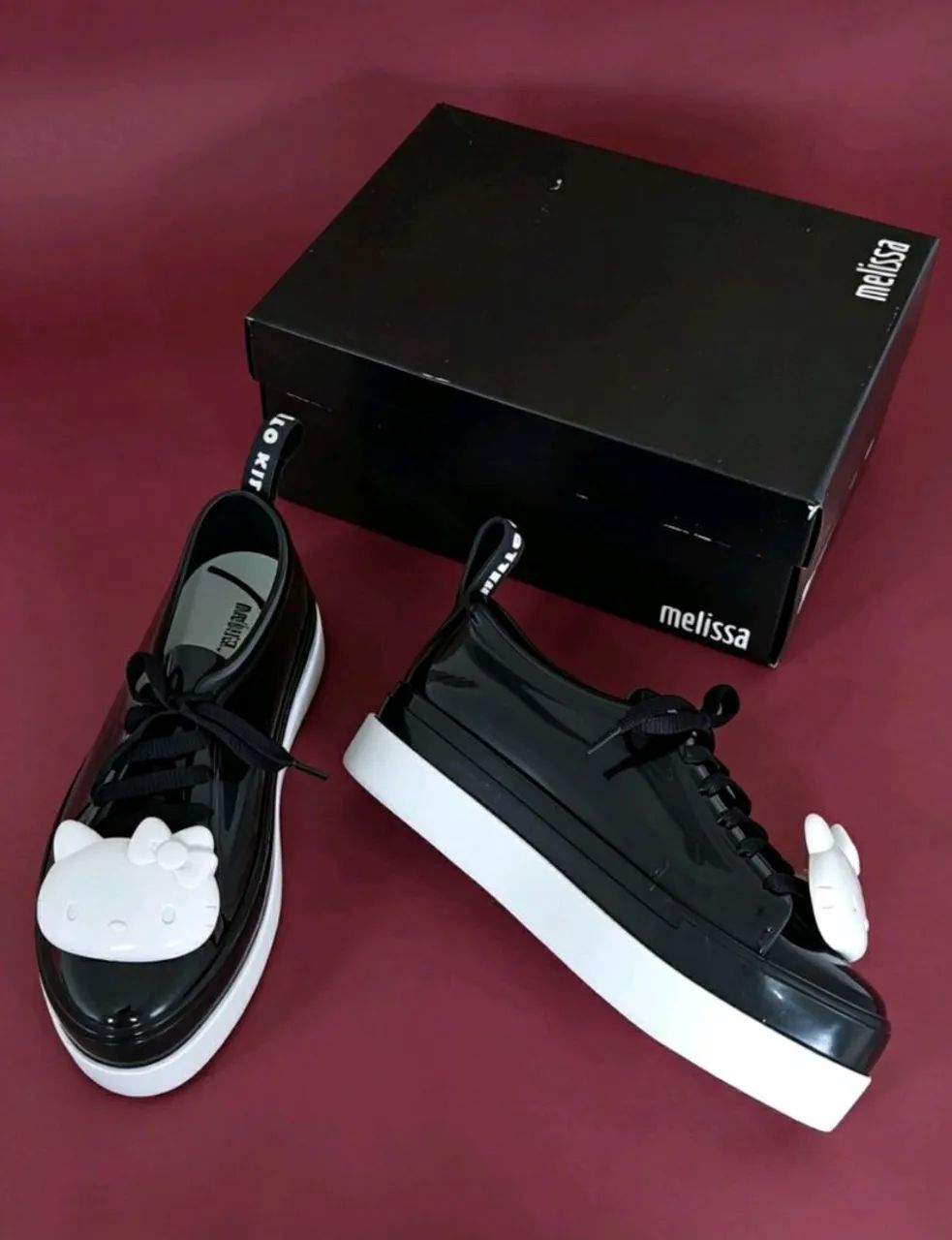 Tênis Melissa hello Kitty preto 36 (novo)