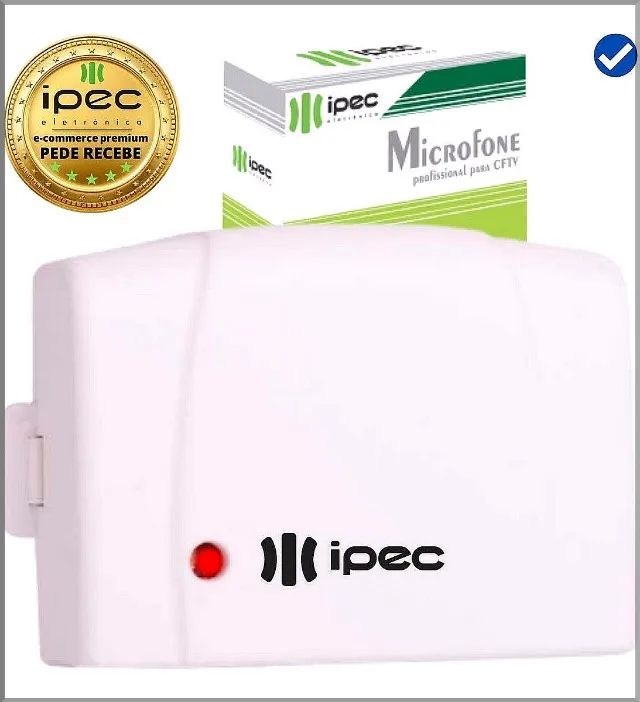 Microfone de alta qualidade para dvr cftv com alcance de 30m Novo - Foto 2