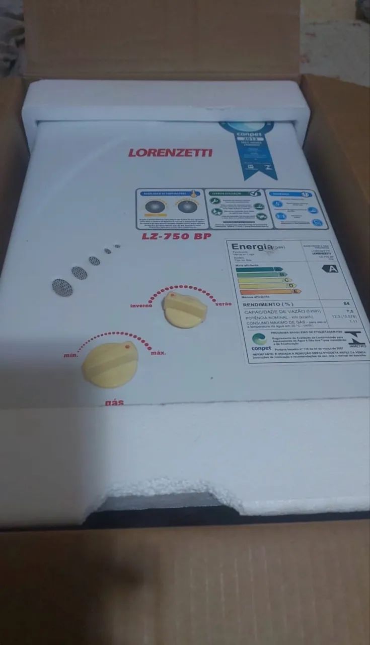 Aquecedor lorenzetti LZ 750 BP