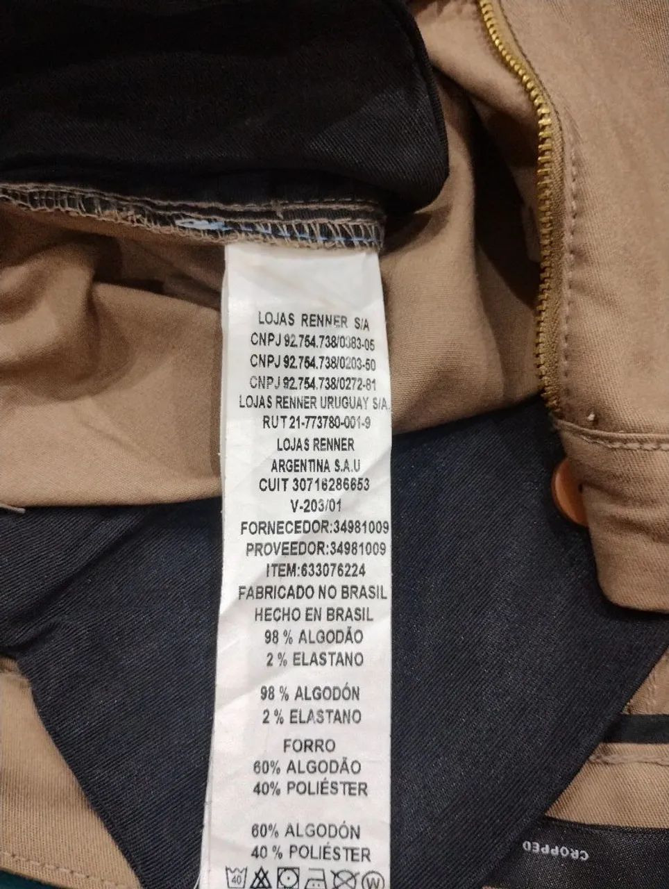 Calça masculina caqui cropedd - Foto 4