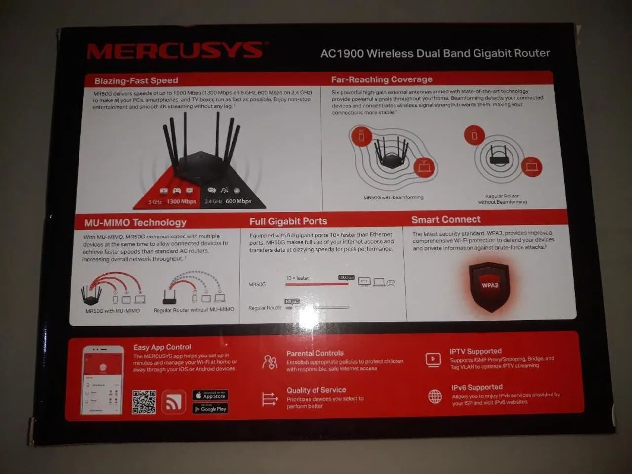 Roteador Mercusys 6 antenas - Foto 2