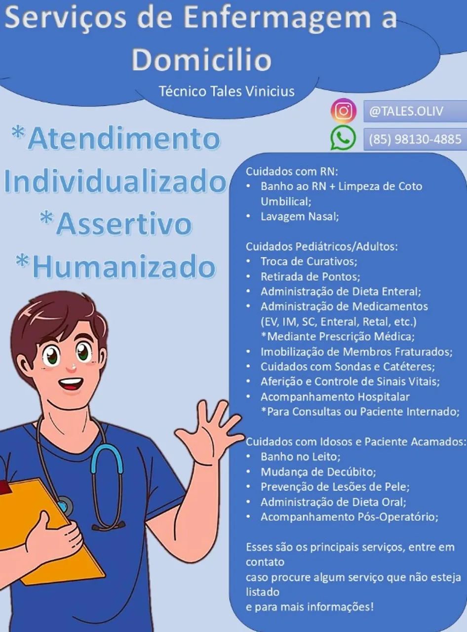 Serviços de Enfermagem a Domicilio 