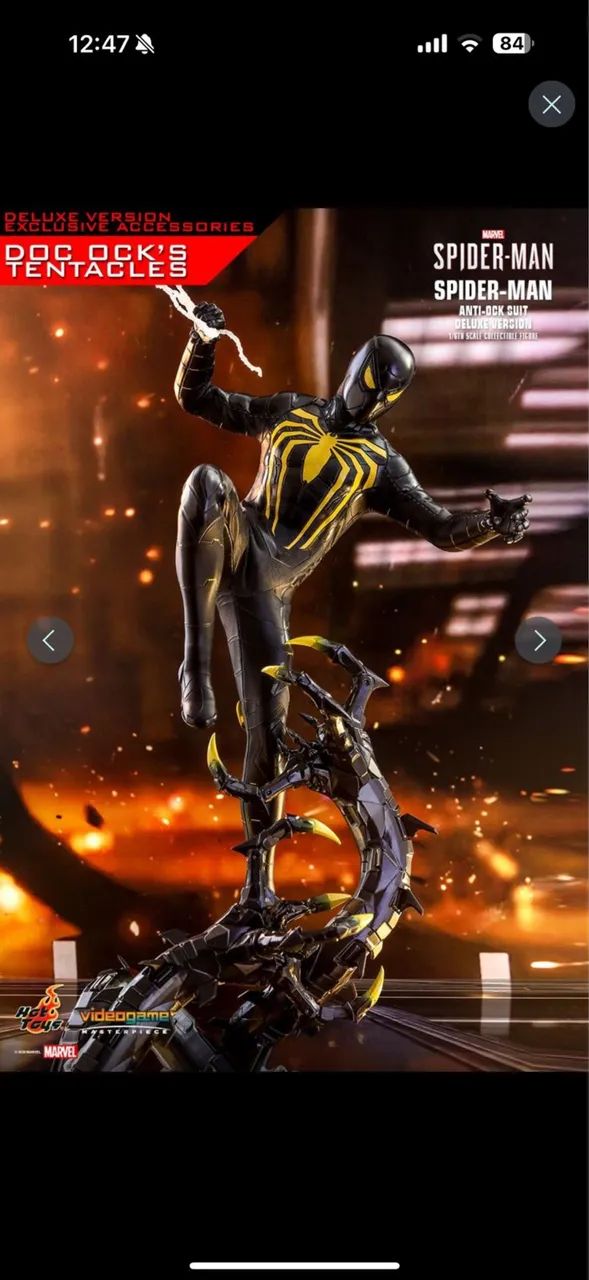 Homem aranha anti ock hot toys - Foto 2