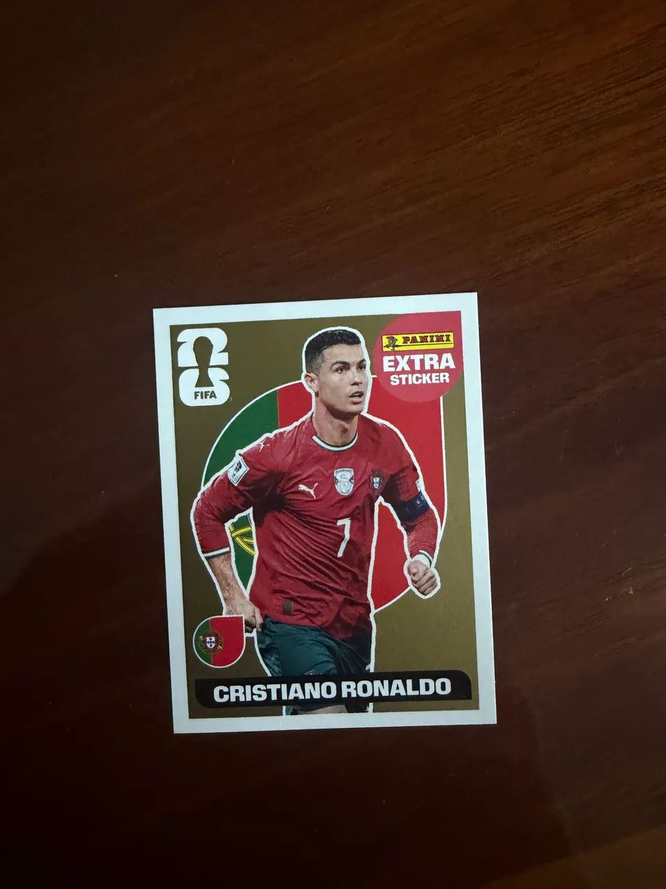Figurinha legend Cristiano Ronaldo gold