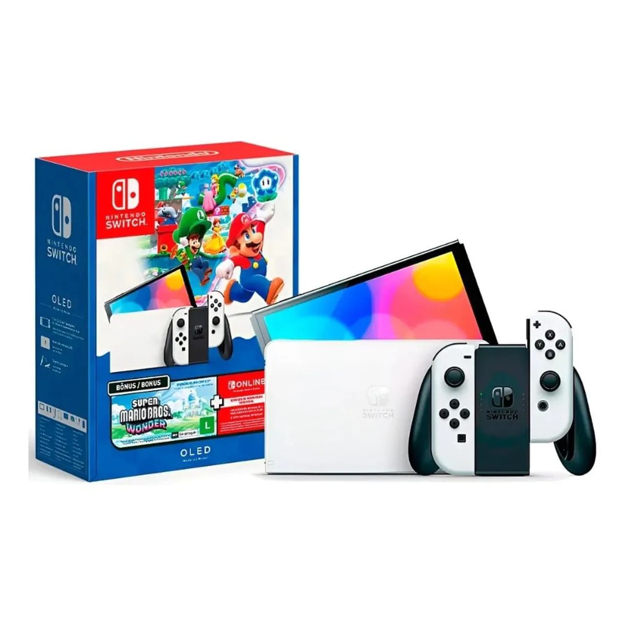 Nintendo Switch OLED + Super Mario Bros + 3 Meses de NSO - Foto 2