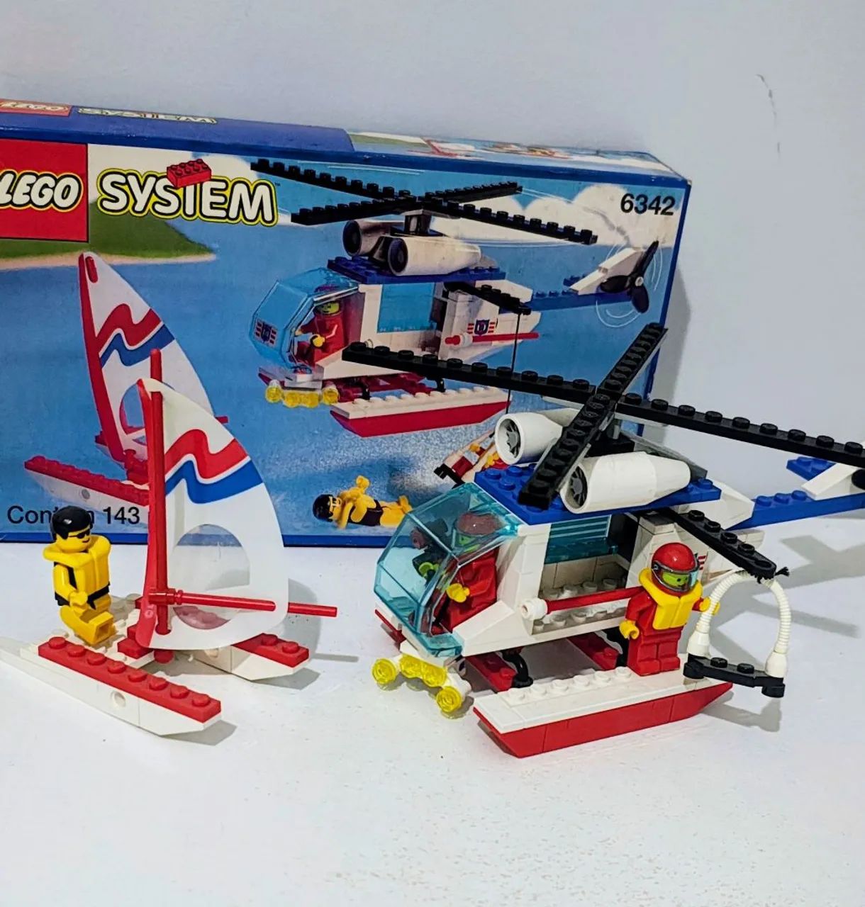 Lego System 6342 - Beach Rescue Chopper - Completo