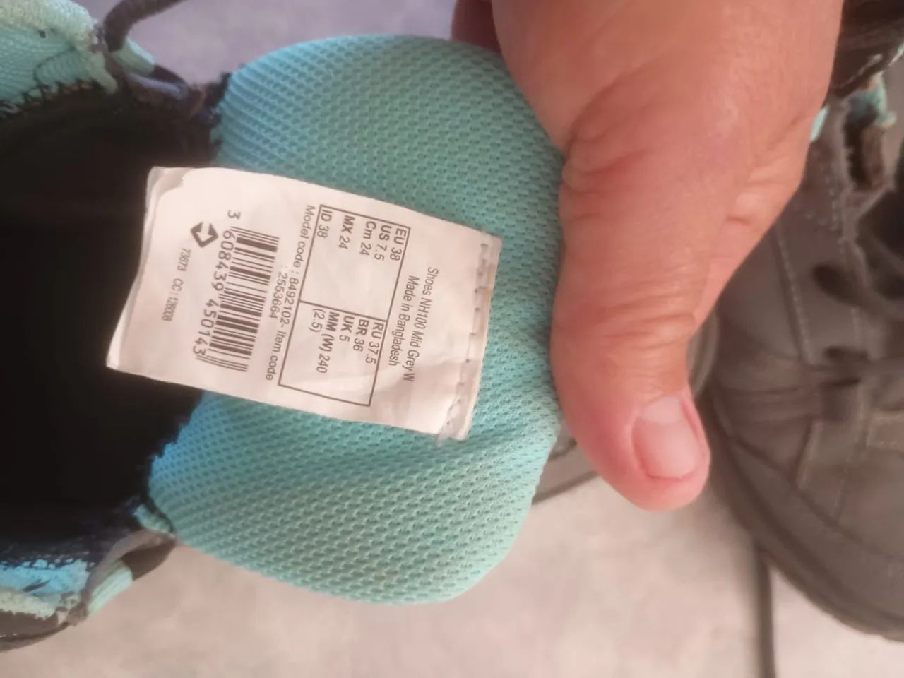 Bota trekking NH100 cinza 36 - Foto 4